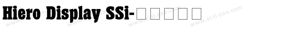 Hiero Display SSi字体转换